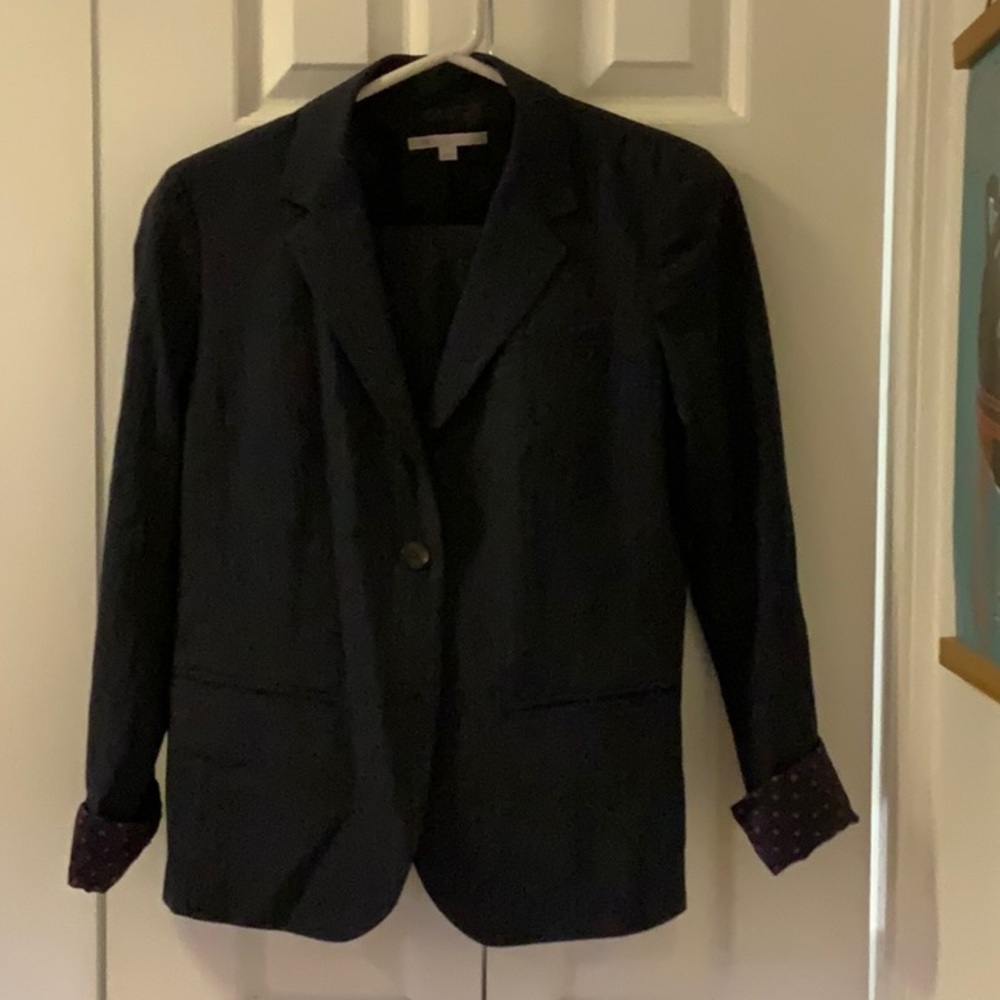 Navy Pinstripe Suit GAP